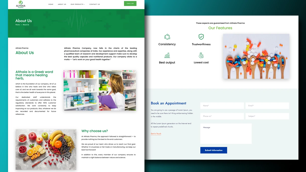 Althaia Pharma - About Page