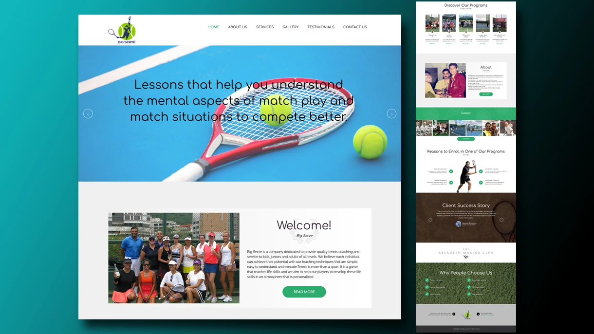 Big serve - Home Page