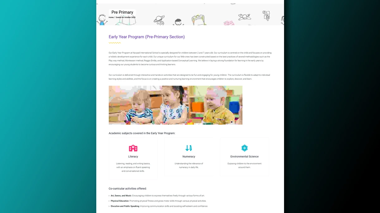 navpadinternational - pre-primary section